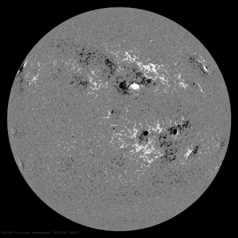 Image of Sun's magnetic field