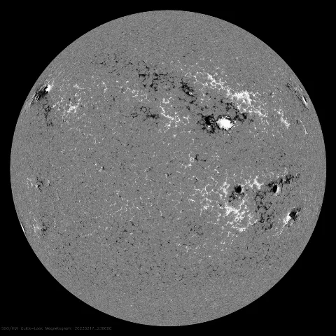 Image of Sun's magnetic field