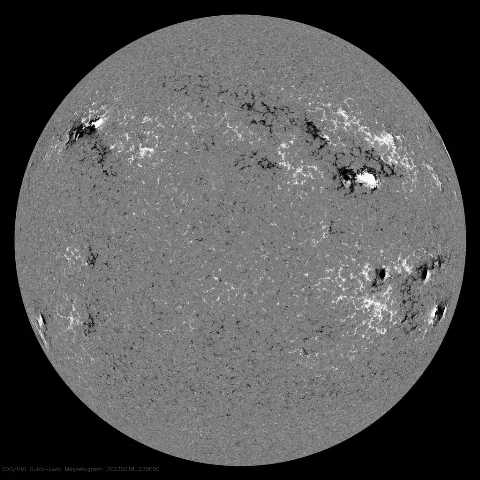 Image of Sun's magnetic field