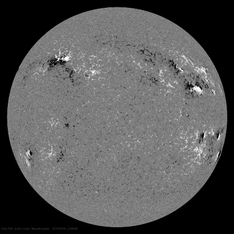 Image of Sun's magnetic field