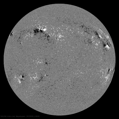 Image of Sun's magnetic field