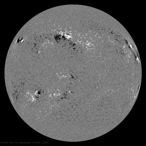 Image of Sun's magnetic field