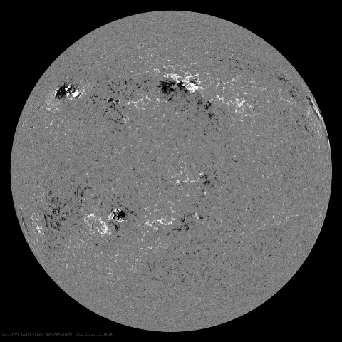 Image of Sun's magnetic field