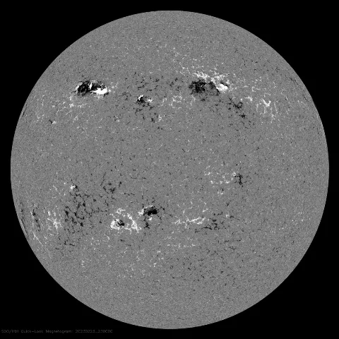 Image of Sun's magnetic field