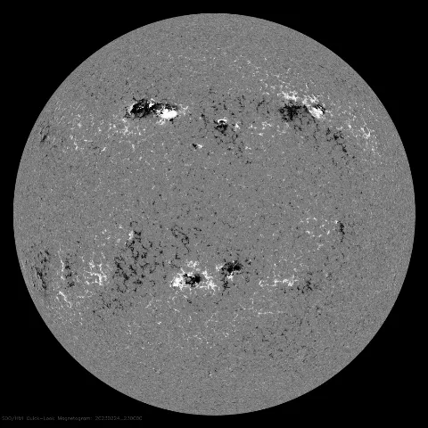 Image of Sun's magnetic field