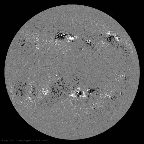 Image of Sun's magnetic field