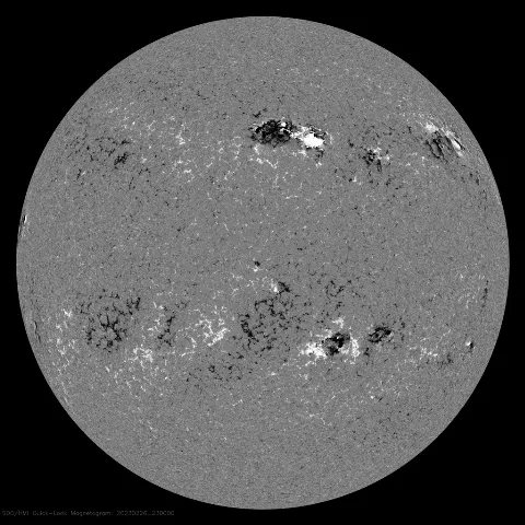 Image of Sun's magnetic field