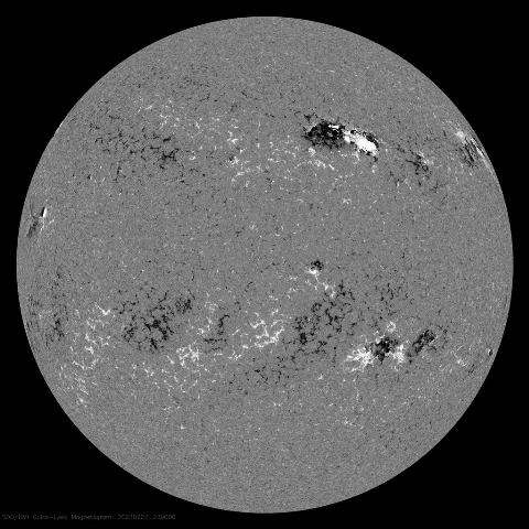 Image of Sun's magnetic field