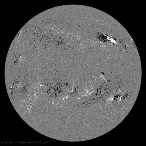 Image of Sun's magnetic field