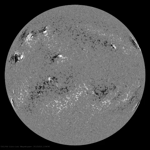 Image of Sun's magnetic field