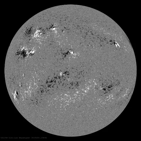 Image of Sun's magnetic field