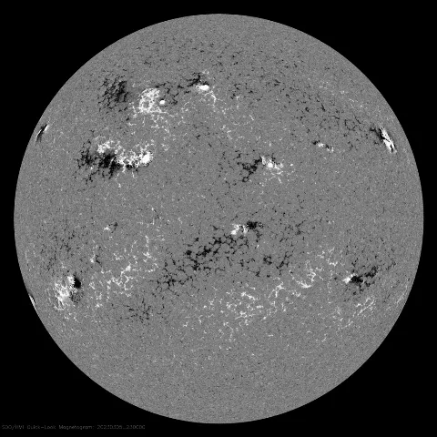 Image of Sun's magnetic field