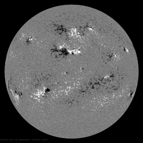 Image of Sun's magnetic field