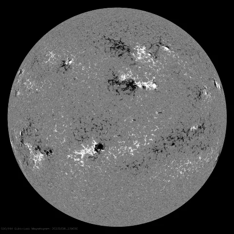 Image of Sun's magnetic field