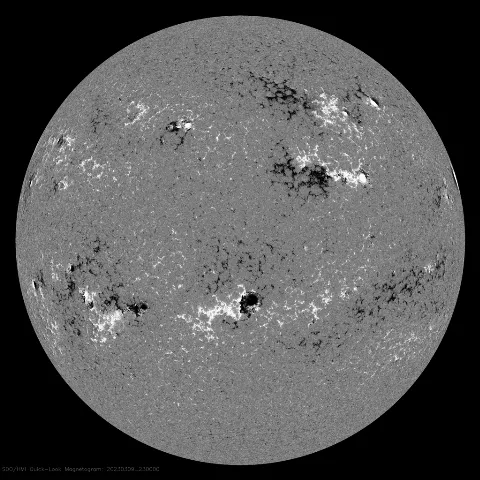 Image of Sun's magnetic field