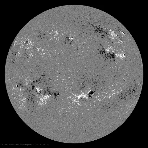 Image of Sun's magnetic field