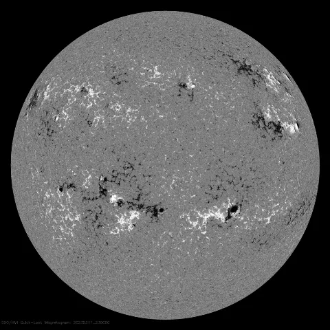 Image of Sun's magnetic field