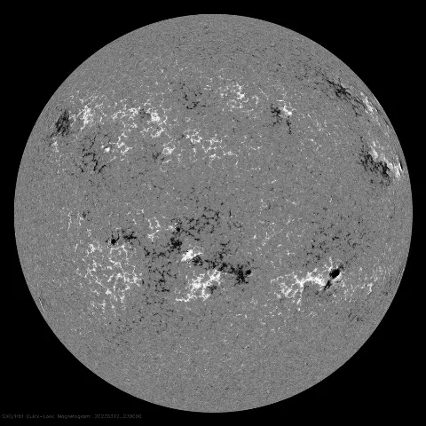 Image of Sun's magnetic field