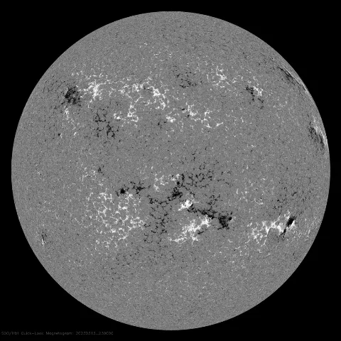 Image of Sun's magnetic field