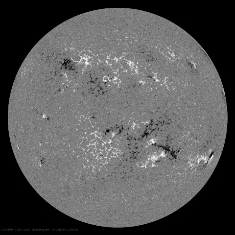 Image of Sun's magnetic field