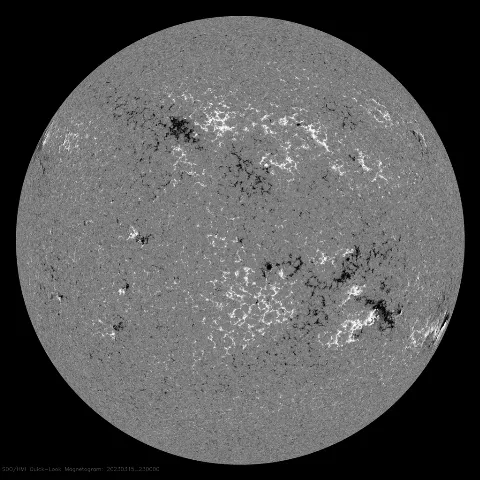 Image of Sun's magnetic field