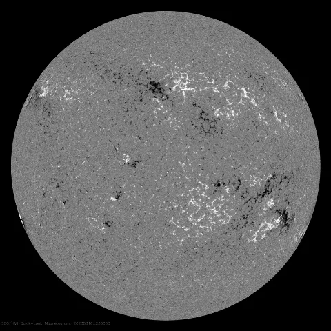 Image of Sun's magnetic field