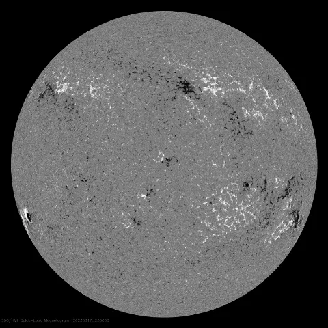 Image of Sun's magnetic field