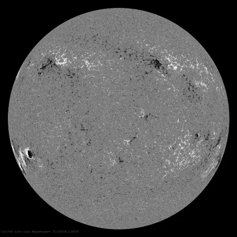 Image of Sun's magnetic field