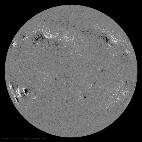 Image of Sun's magnetic field