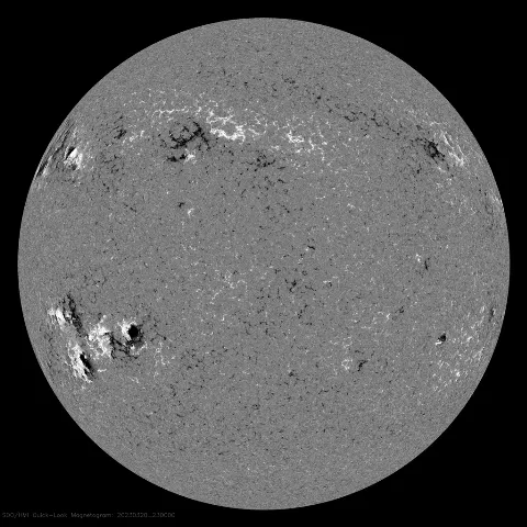 Image of Sun's magnetic field