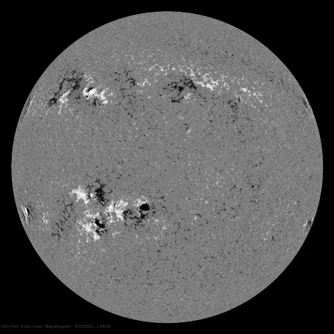 Image of Sun's magnetic field