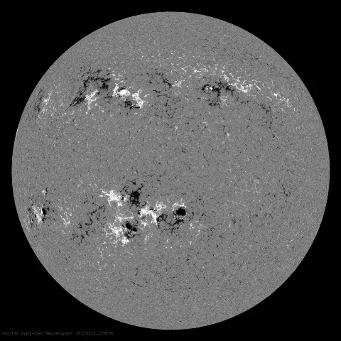 Image of Sun's magnetic field