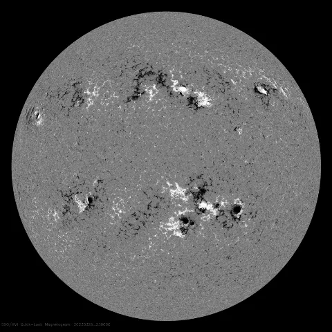 Image of Sun's magnetic field