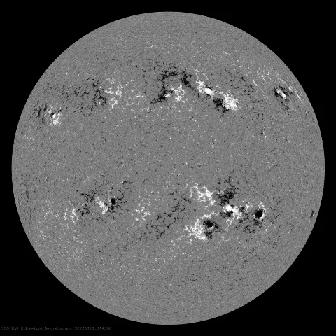 Image of Sun's magnetic field