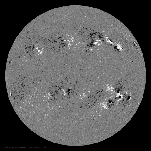 Image of Sun's magnetic field