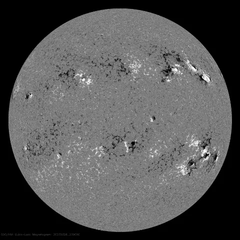 Image of Sun's magnetic field