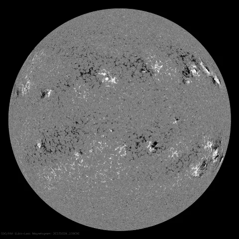 Image of Sun's magnetic field