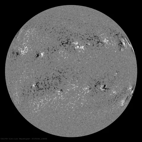 Image of Sun's magnetic field