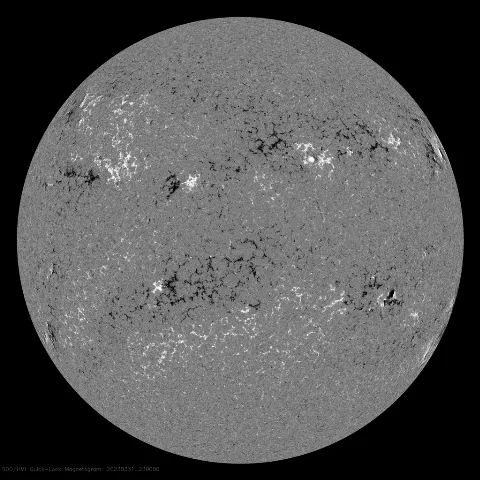 Image of Sun's magnetic field