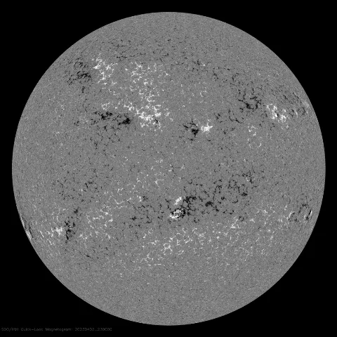 Image of Sun's magnetic field