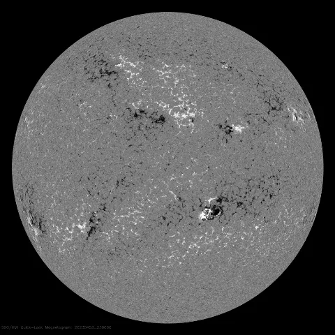 Image of Sun's magnetic field