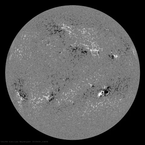 Image of Sun's magnetic field