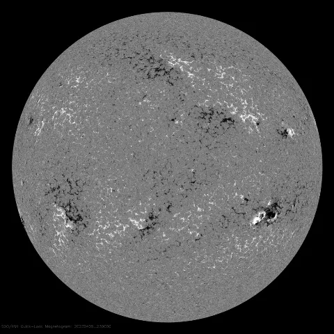 Image of Sun's magnetic field