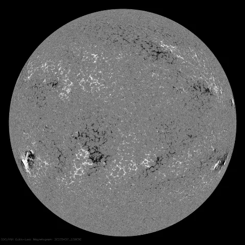 Image of Sun's magnetic field