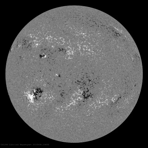 Image of Sun's magnetic field