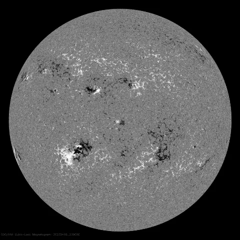 Image of Sun's magnetic field