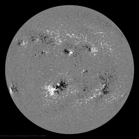 Image of Sun's magnetic field