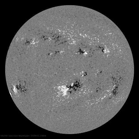 Image of Sun's magnetic field