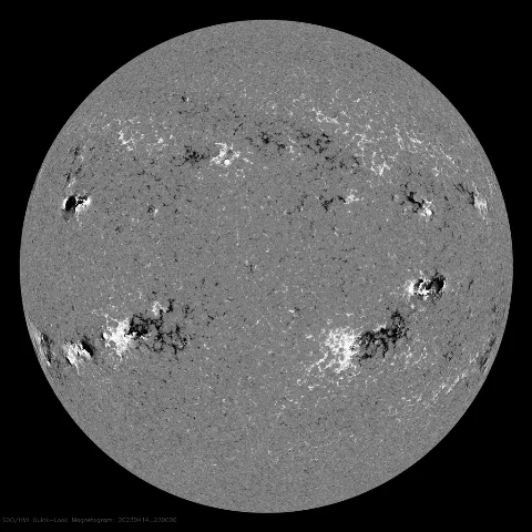 Image of Sun's magnetic field