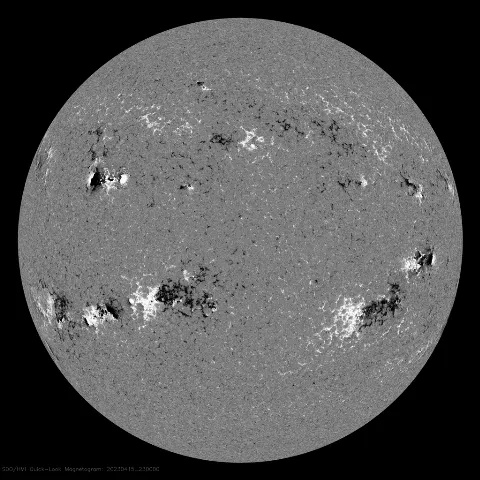 Image of Sun's magnetic field